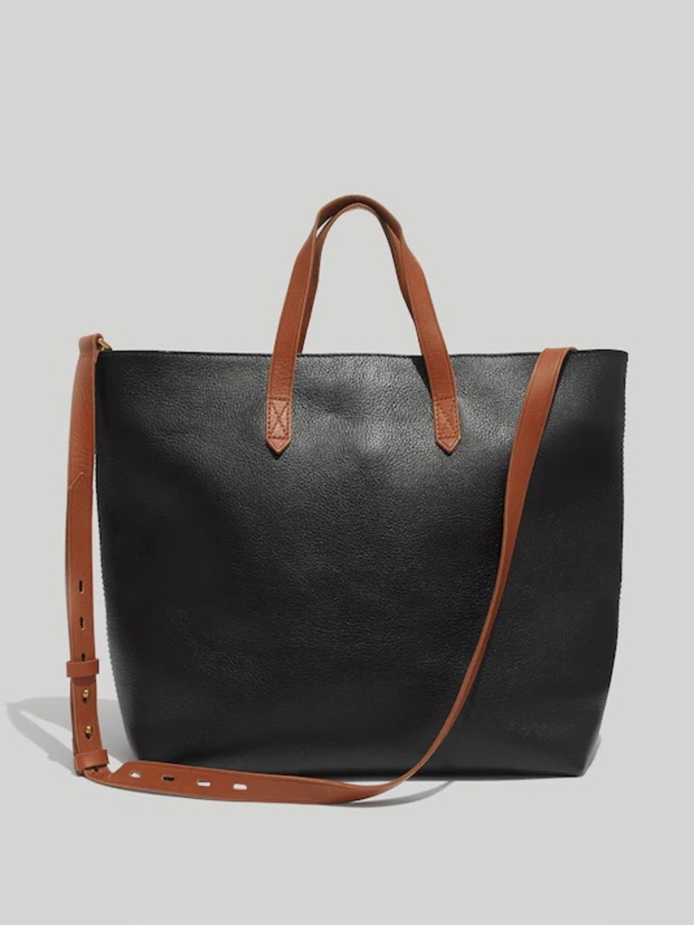 MADEWELL Zip-Top Leather Crossbody Purse